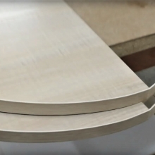 Кромление мебельных деталей из ЛДСП Шексна 16 мм, декор — Дуб Шамони светлый, исходный размер листа 2750х1830 мм