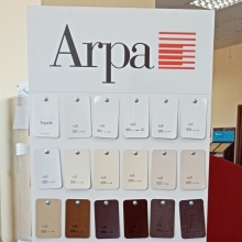 Стенд с образцами пластика Arpa