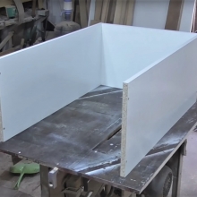 Сборка корпусной мебели из ЛДСП Череповец толщиной 16 мм, декор — Белый матовый