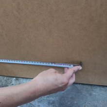 Измерения МДФ шлифованного повышенной плотности для глубокого фрезерования, формат листа — 2800х2070мм, толщина — 16мм, производство — Кастамону