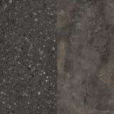Стеновая панель двухсторонняя Камень Вентура чёрный — Камень Металл антрацит 8мм — Купить в Москве