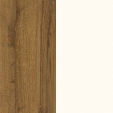 Стеновая панель двухсторонняя Дуб Шерман коньяк коричневый — Белый базовый 8мм — Купить в Москве