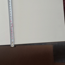Измерение листа МДФ ламинированной белой (1 сторона) стандартной плотности, формат плиты — 2800х2070мм, толщина — 18мм, производство — Egger
